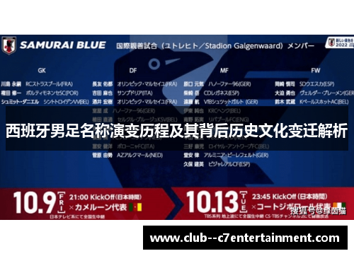 西班牙男足名称演变历程及其背后历史文化变迁解析