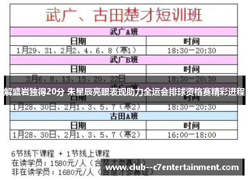 解盛岩独得20分 朱星辰亮眼表现助力全运会排球资格赛精彩进程