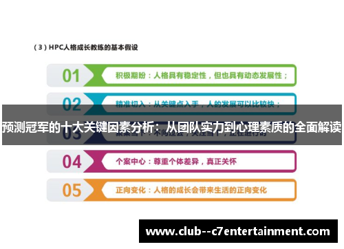 预测冠军的十大关键因素分析：从团队实力到心理素质的全面解读
